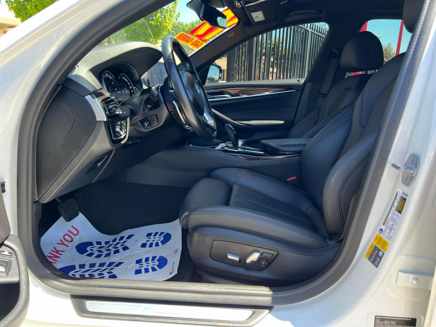 2019 WHITE /BLACK BMW 5-Series (WBAJA9C56KB) , located at 744 E Miner Ave, Stockton, CA, 95202, (209) 944-5770, 37.956863, -121.282082 - Photo#5